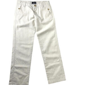 Mayoral‎ Boy's Size 6 Beige Oat Avena Linen Pants Straight Trousers Uniform